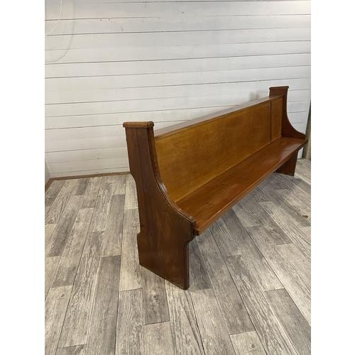 Church Bench in Pinewood For Sale - Image 5 of 6