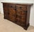 1930s Spanish Rustic Oak Sideboard with Paneled Doors and Iron Hardware, 1930s For Sale - Image 5 of 11