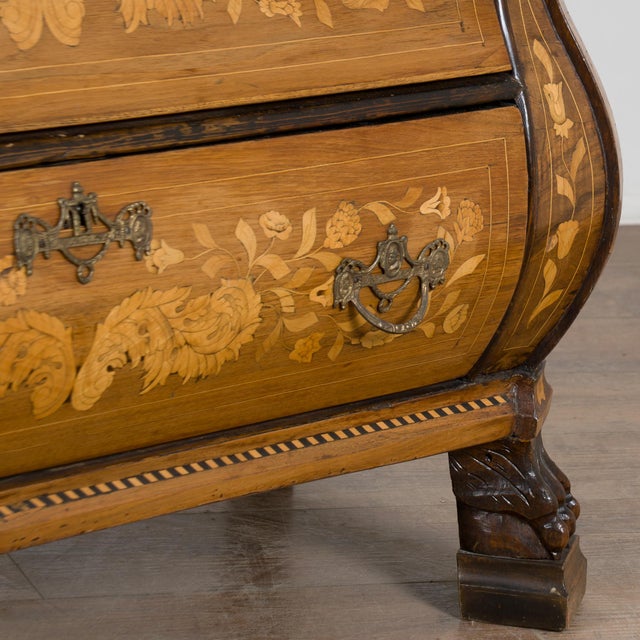 Early 19th Century Dutch Marquetry Inlaid Display Cabinet For Sale - Image 17 of 18