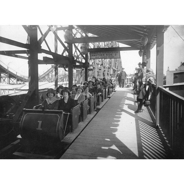 Ride At The Fair 1924: The rollercoaster ride at the fair at Wembley exhibition, London. (Photo by General Photographic...
