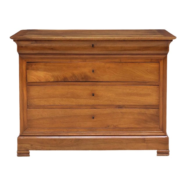 French Louis Philippe Period Burled Walnut Commode | 1840–1860 For Sale