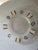 A chic set of 5 vintage frosted/clear glass salad or appetizer plates featuring a bold postmodern border — alternating...