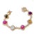 Pink Bochic “Capri” Vintage Multi Fancy Sapphire & Ruby Bracelet Set In 18K & Silver For Sale - Image 8 of 9