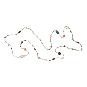 Vintage Multicolor Long Strand Glass Beaded Necklace