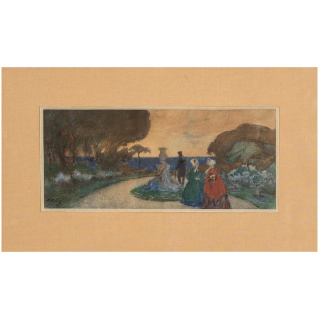 Important Russian-French Impressionist Gouache & Watercolor paining by Pyotr Alexandrovich Nilus (Пётр Александрович Нилус...