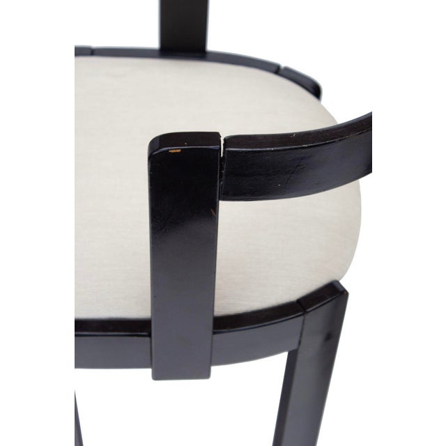 Black Pair of Gestural Dining Chairs by International Furniture Corp For Sale - Image 8 of 12