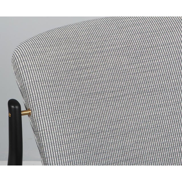 Lounge Chair in Fabric and Black Ash by Finn Juhl, France For Sale - Image 3 of 9