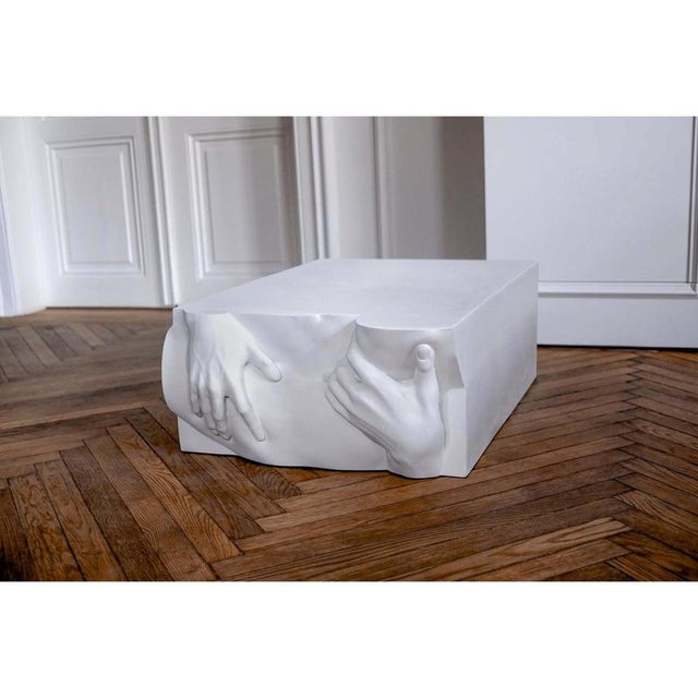 White Frieze Coffee Table from Eduard Locota For Sale - Image 8 of 9
