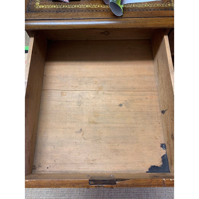 Late 19th Century Mid-Century Mahogany English Partners Desk For Sale In West Palm - Image 6 of 11