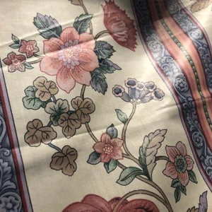 Vintage Fabric in Pastel Colors, 5 Yards