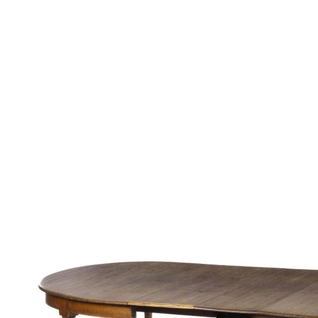 Furniture - Huge dining room table - 19th century (530 cm). Portuguese, 19th century, in oak wood, oval top resting on...