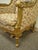 Late 19th Century Antique French Louis XVI Victorian Gold Gilt Wood Wing Back Bergere Arm Chair For Sale - Image 5 of 10