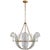 Niermann Weeks for Visual Comfort Signature Calais 34" Chandelier in Gilded Iron For Sale