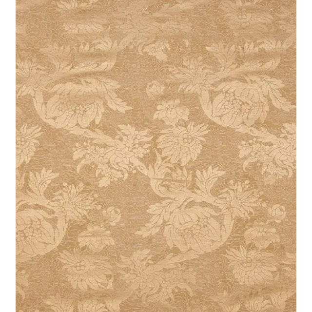 Sample - The House of Scalamandré Damas Parc Monceau Fabric, Yellow For Sale