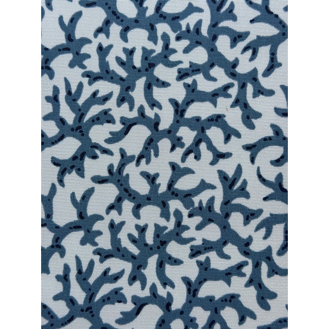 Traditional Clarence House Zepal Od Coral - Marine Sku 1381203 Indoor Outdoor Fabric 7 1/2 Yards For Sale - Image 3 of 6