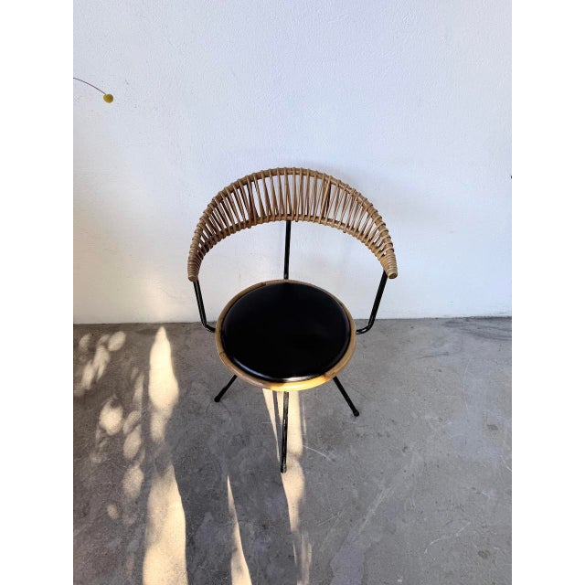 Beige Rattan Chair from Dirk Van Sliedregt, 1950s For Sale - Image 8 of 18