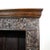 Carved Wooden Bookcase with Floral Motifs and Stylized Figures