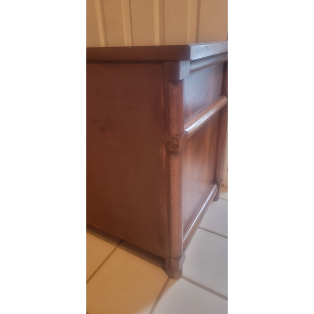 Vintage Thomasville Stroupe Collection Faux Bamboo Nightstand For Sale - Image 12 of 18