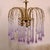 Gold Murano Glass Drop Waterfall Chandelier, 1970s For Sale - Image 8 of 12
