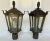 Metal Antique Early 1900s Gas Iron Lamp Post Lanterns - A Pair For Sale - Image 7 of 12