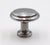 Set of Vintage 1 In. Nickeled Brass Concentric Cabinet Knobs For Sale - Image 4 of 6
