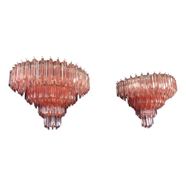 Vintage Murano Wall Sconces, 1990, Set of 2 For Sale