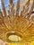 Large Spanish Sunburst Flush Mount in Gilt Metal with Support, 1950 For Sale - Image 3 of 10