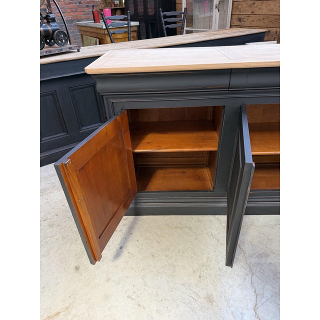 4-Door Cherrywood Sideboard, 1970s For Sale - Image 11 of 18