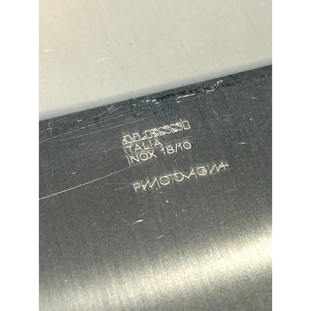 Contemporary Vintage Alessi Stainless Steel Platter For Sale - Image 3 of 14