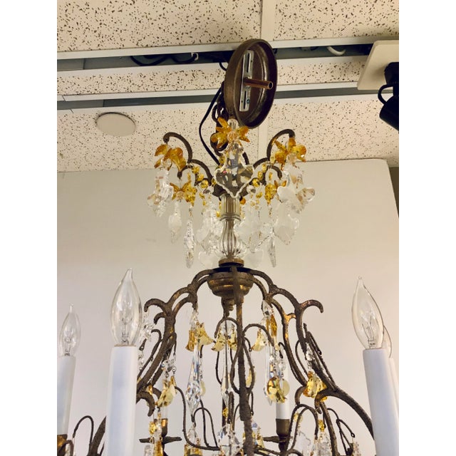 2010s Myran Allan Luxury Lighting Italian Swarovski Versailles Chandelier For Sale - Image 5 of 6