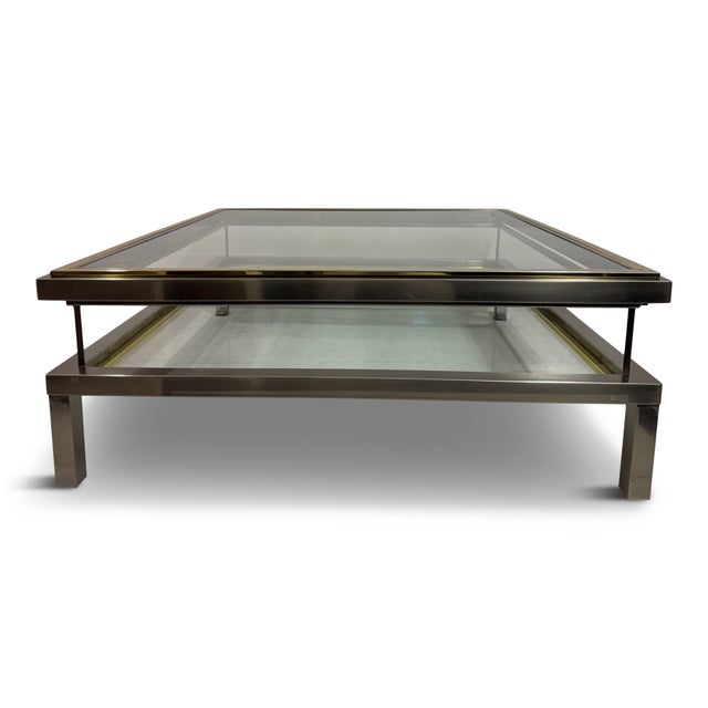 Sliding Top Vitrine Coffee Table, 1970s For Sale - Image 12 of 12