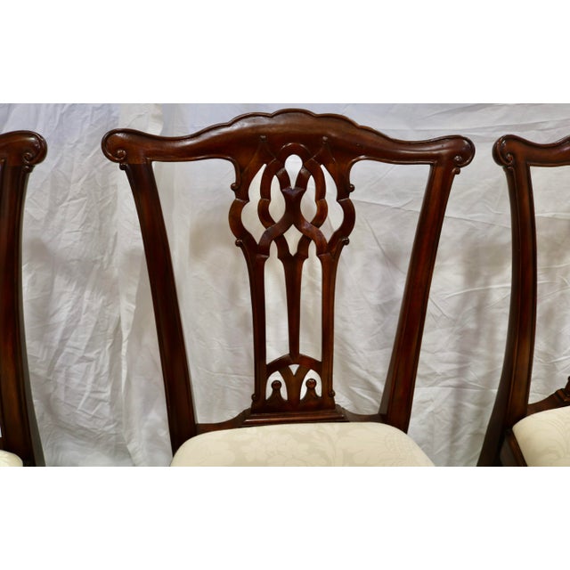 Late 20th Century Late 20th Century Theodore Alexander Furniture Althorp Great Room Dining Chairs - Set of 7 Side Chairs For Sale - Image 5 of 7