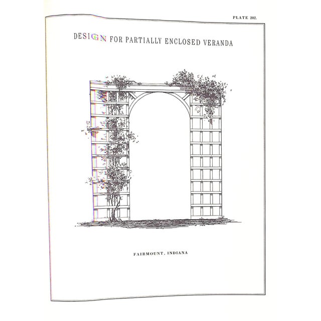 Burgundy "Gazebos and Trellises: Authentic Details for Design and Restoration" 1999 Harrison, Peter Joel For Sale - Image 8 of 12