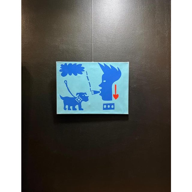 Alexandre Schaller, Ephemeral Trail, Acrylic on Canvas, 1990s For Sale - Image 7 of 10