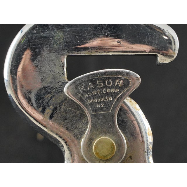 Pair of Vintage Kason Butcher Rack Tracking Hook Brackets For Sale - Image 4 of 7