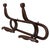 Italian Art Nouveau Walnut Wall Coat Rack For Sale - Image 9 of 9