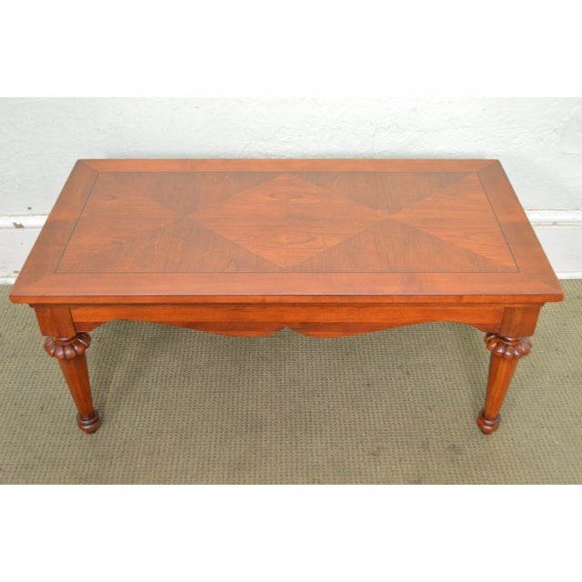 Lexington Cherry Wood Regency Style Rectangular Coffee Table Chairish
