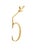 Leaf Flourish Brass House Number, 7 For Sale - Image 9 of 14