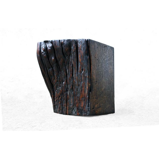 Wood W2376 Stool in Oxidized Oak by Jörg Pietschmann For Sale - Image 7 of 18