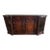 Vintage French Provincial Cherry Wood Credenza Dry Bar | Louis XV Style Buffet Server With Mirrored Display Cabinets For Sale