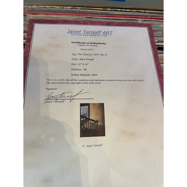 Art District Nyc #3 by Janet Ternoff an Original Painting of New York by a Well Listed Artist For Sale - Image 4 of 8