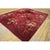 1920s Deep Red Field Floral Greek Key Antique Chinese Art Deco 8'10" X 11'6" Rug For Sale In New York - Image 6 of 9
