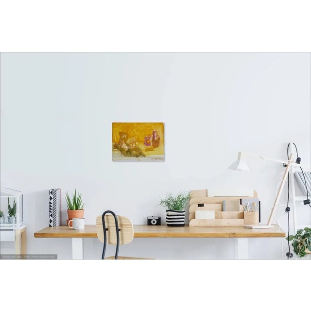 FREE SHIPPINGF Contemporary Kitchen oil painting is a collage of elements, vases and a table in a kitchen. Colors are...
