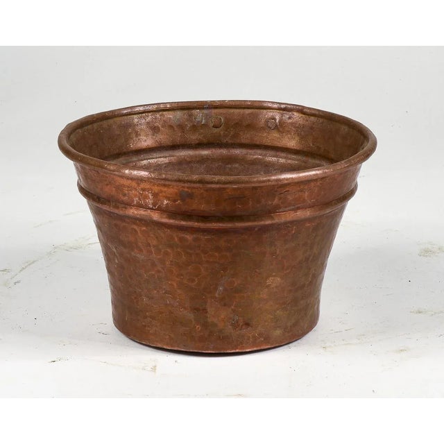 1940s Mid-Century Heavy Copper Pottola Pan For Sale - Image 5 of 9