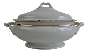 Art Deco Porcelain Soup Tureen by Duchcov Eduard Eichler, Czechoslovak, 1930s