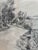 Vintage Original Farmhouse Drawing, 1934 Cottage Countryside Art For Sale - Image 6 of 10