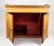 19th Century Gustavian Swedish wall cabinet with dentil molding along the crosshead and carved fluted diamonds on the...