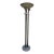 1960s Neoclassical Travertine Marble Torchiere Floor Lamp For Sale
