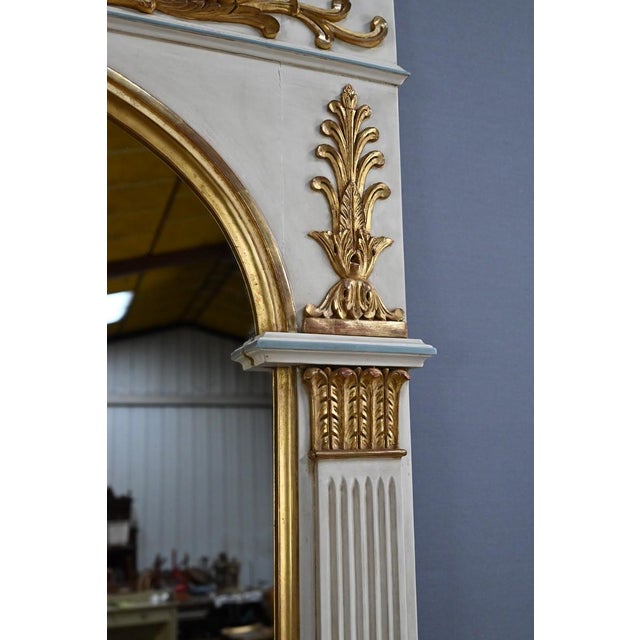 Large Directoire Style Trumeau Mirror, Early 20th Century For Sale - Image 10 of 18