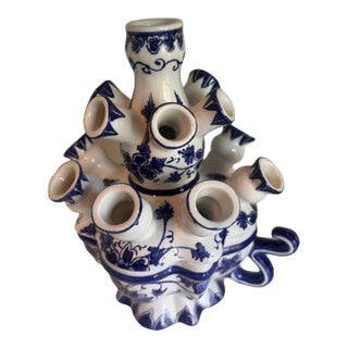 Royal Delft Tulipiere - Made for Baker Furniture For Sale